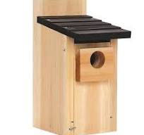 Wood Sturdy Bird Nesting Box for Outside Bird Cage Animals House on Tree  Garden Decor Wooden Bird House
