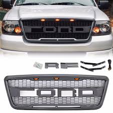 Enjoy the highest level. free shipping from los angeles, california. For 2004 2008 Ford F150 Raptor Style Conversion Front Hood Grille With F R Letters Led Us Stock Racing Grills Aliexpress
