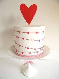 Hearts Valentine S Day Party Ideas Photo 1 Of 9 Heart Wedding Cakes Themed Wedding Cakes Valentines Day Cakes
