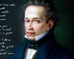 Immagine di Giacomo Leopardi pensieroso
