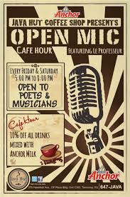 Open Mic At Java Hut For The Creative Poets Singers Musicians Speakers Comedians On Guam Comedians Musician Guam