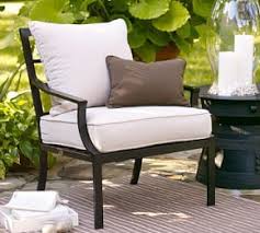 Riviera Single Outdoor Chaise Lounge Cushion Pottery Barn Outdoor Furniture Collections Metal Outdoor Furniture Metal Outdoor Chairs