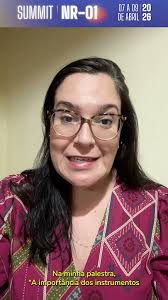 Anna Lance no Summit NR01: Instrumentos Validados na Gestão de Riscos  Psicossociais
