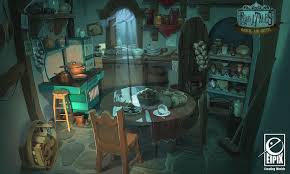 Fearful Tales Kitchen By Nja3d Concept Art Environment Concept Art Environmental Art
