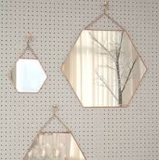 Small Hexagon Shaped Copper Mirror By Posh Totty Designs Interiors Notonthehighstreet Com Copper Mirror Copper Bedroom Interior
