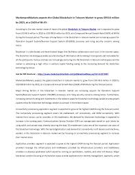 The Objective Of The Report Is To Define Describe And Forecast The Blockchain In Telecom Market By Provider Application Organization Size And Region