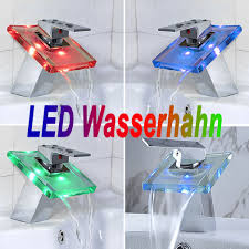 Wasserhahn kaufen spülrandloses wc mischbatterie bad und küche whirlpool badewanne dampfdusche wählen sie aus hunderten von produkten bestellen sie versandkostenfrei. Led Rgb Wasserhahn Faucet Waschbecken Armaturen Wasserhahn Waschtischarmatur