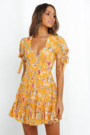 Short Yellow Summer Dresses For Women In 2020 Summer Dresses For Women Yellow Dress Summer Womens Dresses