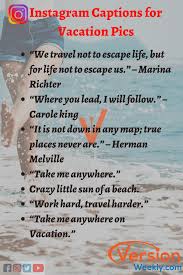 Vacation quotes for instagram a good vacation is over when you begin to yearn for your work. 100 Best Travel Captions For Instagram Copy Paste Fun Adventurous Instagram Travel Quotes Version Weekly