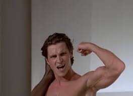 Christian bale is a nicely built guy regardless of the role he's playing. Flex Christian Bale Gif Flex Christianbale Americanpsycho Discover Share Gifs