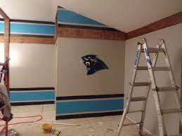 Carolina Panther Game Room Unfolds Football Rooms Bedroom Decor Home Decor Bedroom