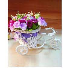 Artificial flowers for decoration online pakistan. Floral Bicycle Decoration Piece Sale Price Buy Online In Pakistan Farosh Pk