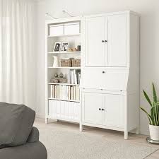 Hemnes Bureau With Add On Unit Bookcase White Stain 179x198 Cm Ikea Hemnes Bookcase White Bookcase Ikea Hemnes Bookcase