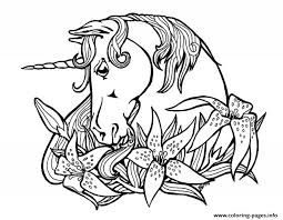See more ideas about tattoo stencils, stencils, cool tattoos. Sweet Outline Unicorn And Lily Flowers Tattoo Design Coloring Pages Printable