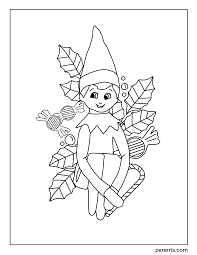 Printable christmas ornaments coloring pages for kids. 7 Elf On The Shelf Inspired Coloring Pages To Get Kids Excited For Christmas Parents