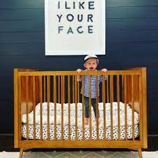 West Elm X Pbk Mid Century Convertible Baby Crib Pottery Barn Kids Pottery Barn Crib Cribs Baby Cribs Convertible