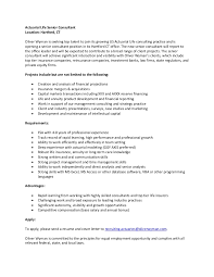 What does a financial advisor do? Senior Consultant Job Description Hartford