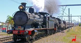 3237 And 5917 Pass Through Adamstown With Empty Cars Returning To Sydney After A Weekend Running Tours In Newcastle Train Engines Adamstown Train