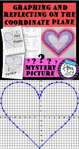 Heart Mystery Picture Graphing And Reflecting On The Coordinate Plane Coordinate Plane Graphing Coordinate Plane Coordinate Graphing