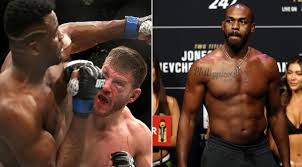 Чемпионский бой между стипе миочичем и франсисом нганну пройдёт 27 марта (28 марта по москве) 2021 года на турнире ufc 260. Dzhon Dzhons Dolzhen Dratsya S Pobeditelem Revansha Miochich Ngannu Fightnews Info