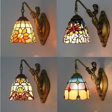 Shop our collection of styles, like clear glass wall sconces, fluted glass sconces, and glass globe wall sconces. Ooak Wall White Or Multicoloured Sea Glass Stained Glass Lamp Bedroom Led Light Sconce Lamps Home Living Safarni Org