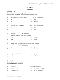 Past papers 2019 lahore board inter part 1 english compulsory group i objective both medium. Set 1 Road To Upsr 2020 English Section A Paper 1 Qualifications Educational Assessment And Evaluation