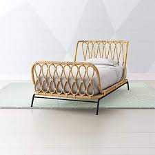 This arrangement is common in hotel. Rattan Kids Twin Bed Reviews Crate And Barrel