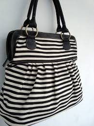Black And White Striped Purse Purse Handbag Black White Denim Handbag Want This In Navy And White Denim Handbags White Denim Fashion