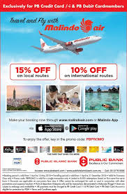 Below are 49 working coupons for malindo air promo code from reliable websites that we have updated for users to get maximum savings. Public Bank Credit Card Promotion Travel Fly With Malindo Air