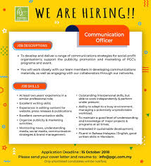 Coordination skills, able to complete temporary work maintenance of proper accounting. Buletin Mutiara Penang Green Council Job Vacancy Facebook