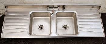 A unique selection of vintage inspired farmhouse kitchen drainboard sinks, wall mount bathroom sinks, faucets, accessories, and more. 72 W Antique Vintage Tracy Steel Metal Kitchen Sink Double Bowl Basin Drainboard 1821575594