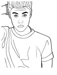 Our printable sheets for coloring in are ideal to brighten your . Justin Bieber Looking Confused Coloring Page Netart Justin Bieber Sketch Justin Bieber Coloring Pages