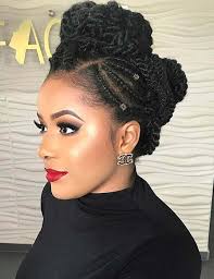 Braided updo hairstyles for black women. 23 Beautiful Braided Updos For Black Hair Page 2 Of 2 Stayglam
