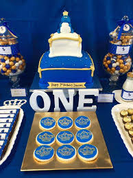 Royalty Blue Gold Birthday Party Ideas Photo 1 Of 7 Royal Birthday Party Gold Birthday Party Prince Birthday Party