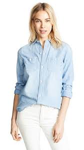 Madewell Chambray Classic Ex Bf Button Down Shirt Madewell Chambray Madewell Chambray Shirt Printed Denim