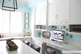 Check it out for lots of craft room organization ideas! Decorated Office Craft Room The Sunny Side Up Blog Office Craft Room Ikea Craft Room Craft Room