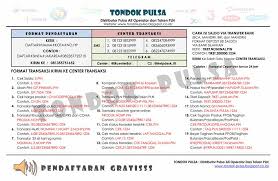 Ini dia cara daftar dan aktivasinya. Tondok Pulsa Home Facebook