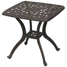 Fairmont Aluminum Side Table Outdoor End Tables Patio Side Table Patio Accent Table