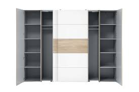 10 fernseh schrank sonoma eiche produkte im preisvergleich. Forte Narago Schlafzimmerschrank Eiche Sonoma Weiss Mobel Letz Ihr Online Shop