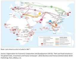 The belt and road initiative includes includes 1/3 of world trade and gdp and over 60% of the world's population. The Six Corridors Of The Belt And Road Initiative And The Ports With Chinese Engagements Mapporn