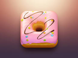 Donut App Icon App Icon Design App Icon Mobile Icon