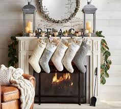 Peace Stocking Holders Christmas Fireplace Decor Christmas Fireplace Christmas Mantels