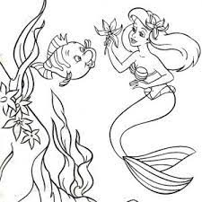 Star wars coloring pages han solo. Little Mermaid Playing With Flounder Coloring Page Mitraland