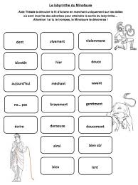 Le Labyrinthe Du Minotaure Les Adverbes Les Adverbes La Grammaire Labyrinthe