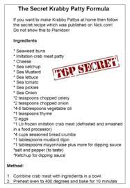 One of the most popular and disturbing fan theories is that the krabby patty formula's secret ingredient is crab meat. Krabby Patty Secret Formula Krabby Patty Recipe Crabby Patties Patties