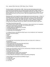 Hanya dapat berekasi dengan non logam. Soal Jawaban Materi Bank Dan Lkbb Pilgan Essay Portofolio