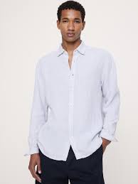 Men's Long Sleeve Linen Shirts | Banana Republic