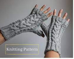 Knitting Pattern Fingerless Gloves Knitting Patterns Etsy In 2021 Fingerless Gloves Knitted Pattern Gloves Knitting Pattern Gloves Pattern