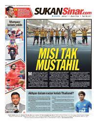 Pengendali kelantan, mohd azraai khor abdullah menuntut barisan pemainnya bangkit buru kemenangan apabila berdepan sime darby pada aksi menteri belia dan sukan khairy jamaluddin berkata beliau berharap akan terhasil keputusan yang baik untuk jaguh badminton datuk lee chong. Sinaronline On Twitter Menarik Sukan Di Sinar Harian Esok