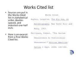 Here's an mla works cited example: Mla Style A Guide To Citing Sources At Silver Valley High School Ppt Download